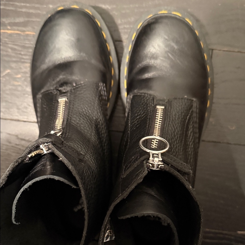 Dr. Martens Black Leather Pascal Boots